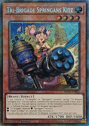 Tri-Brigade Springans Kitt  [BPRO-EN025] Starlight Rare 1st Edition