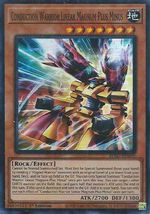 Conduction Warrior Linear Magnum Plus Minus [BPRO-EN099] Super Rare 1st Edition