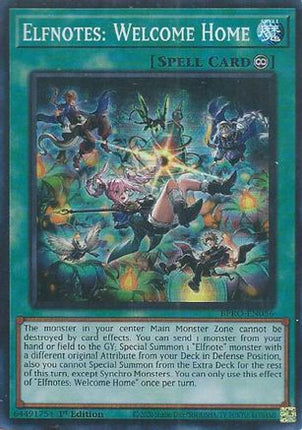 Elfnotes: Welcome Home [BPRO-EN056] Super Rare 1st Edition
