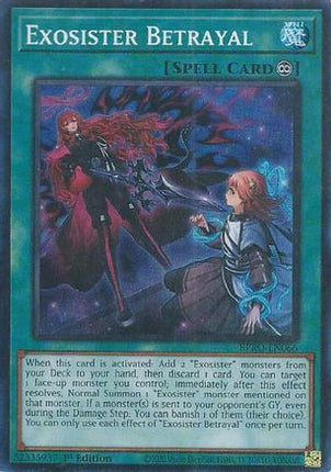 Exosister Betrayal [BPRO-EN066] Super Rare 1st Edition