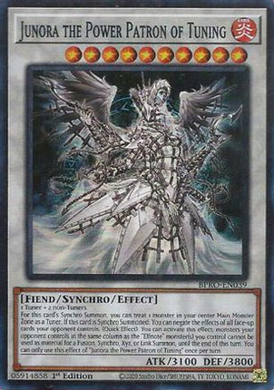 Junora the Power Patron of Tuning [BPRO-EN039] Super Rare 1st Edition