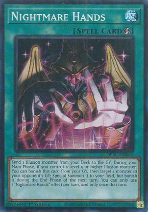 Nightmare Hands [BPRO-EN068] Super Rare 1st Edition