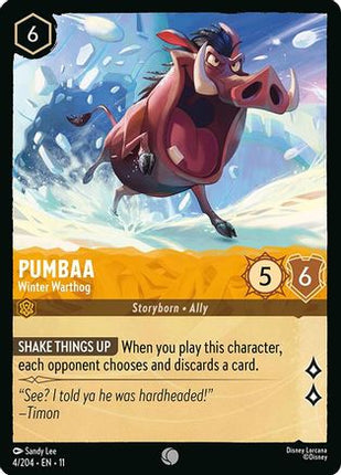 Pumbaa - Winter Warthog (4/204) - Winterspell