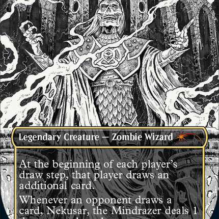 Nekusar, the Mindrazer (Borderless) [Secret Lair Drop]