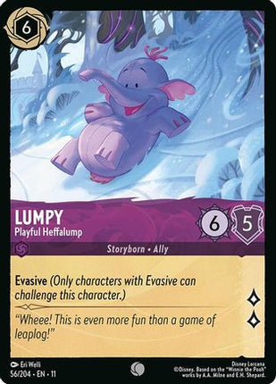 Lumpy - Playful Heffalump (56/204) - Winterspell Cold Foil