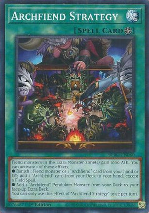Archfiend Strategy [BPRO-EN060] Rare 1st Edition