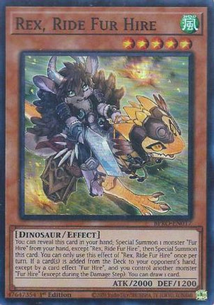 Rex, Ride Fur Hire [BPRO-EN017] Super Rare 1st Edition