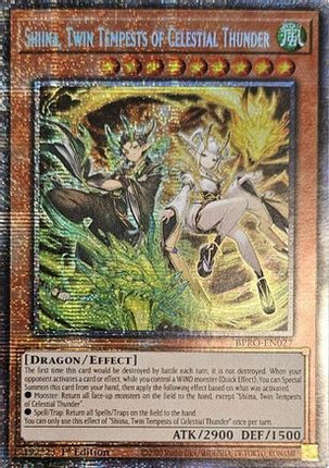 Shiina, Twin Tempests of Celestial Thunder [BPRO-EN027] Starlight Rare 1st Edition