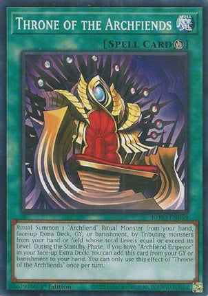 Throne of the Archfiends [BPRO-EN059] Common / Short Print 1st Edition