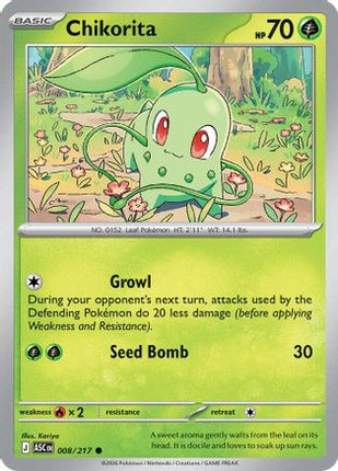 Chikorita - 8/null [ME: Ascended Heroes] Reverse Holofoil