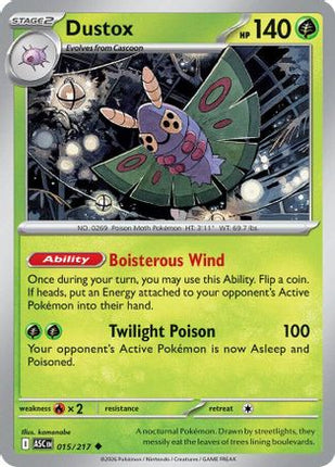 Dustox - 015/217 [ME: Ascended Heroes] Reverse Holofoil