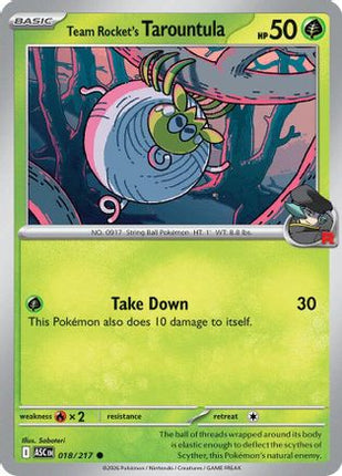 Team Rocket's Tarountula - 18/null [ME: Ascended Heroes]
