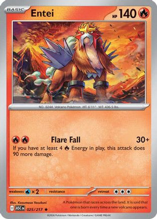 Entei - 25/null [ME: Ascended Heroes] Reverse Holofoil