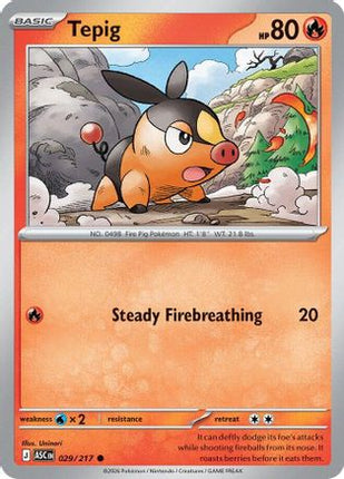 Tepig - 29/null [ME: Ascended Heroes] Reverse Holofoil