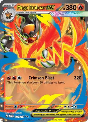 Mega Emboar ex - 031/217 [ME: Ascended Heroes] Holofoil