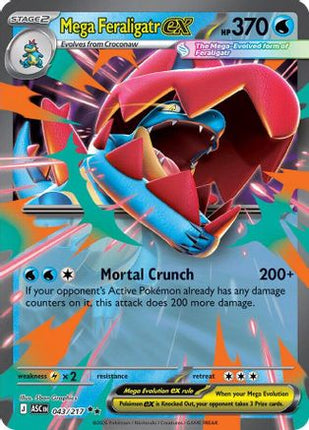 Mega Feraligatr ex - 043/217 [ME: Ascended Heroes] Holofoil