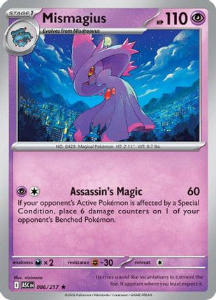 Mismagius - 86/null [ME: Ascended Heroes] Reverse Holofoil