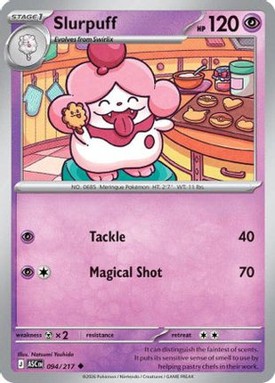 Slurpuff - 094/217 [ME: Ascended Heroes] Reverse Holofoil