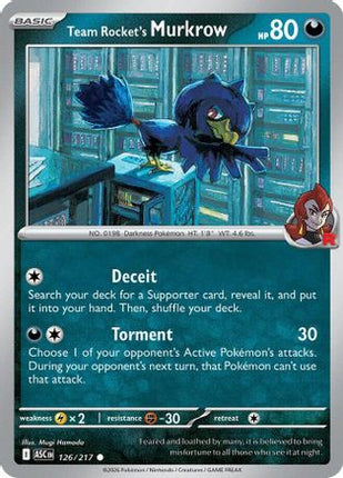 Team Rocket's Murkrow - 126/null [ME: Ascended Heroes]