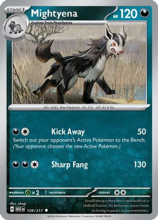 Mightyena - 129/217 [ME: Ascended Heroes] Reverse Holofoil