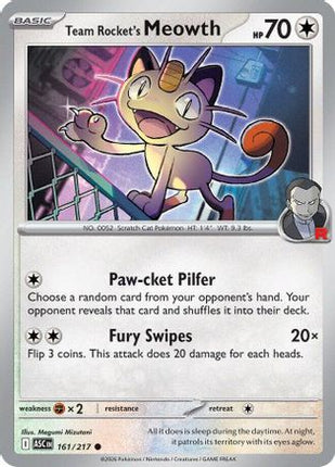 Team Rocket's Meowth - 161/null [ME: Ascended Heroes]
