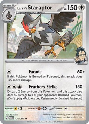 Larry's Staraptor - 170/217 [ME: Ascended Heroes] Reverse Holofoil