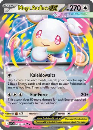 Mega Audino ex - 172/217 [ME: Ascended Heroes] Holofoil