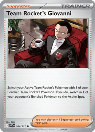 Team Rocket's Giovanni - 204/null [ME: Ascended Heroes]