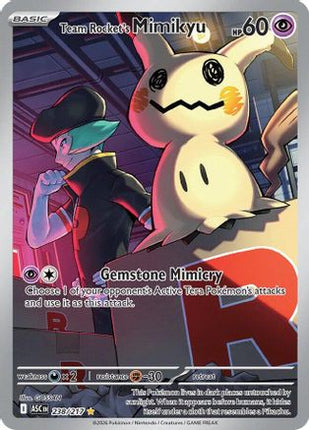 Team Rocket's Mimikyu - 238/217 [ME: Ascended Heroes] Holofoil