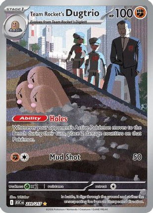 Team Rocket's Dugtrio - 239/217 [ME: Ascended Heroes] Holofoil