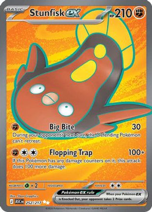 Stunfisk ex - 252/217 [ME: Ascended Heroes] Holofoil