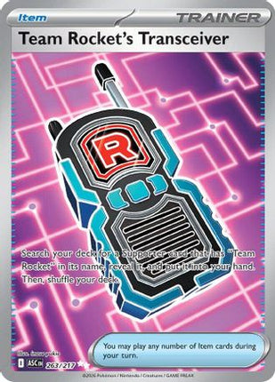 Team Rocket's Transceiver - 263/217 [ME: Ascended Heroes] Holofoil