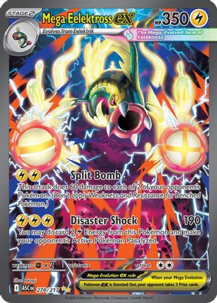 Mega Eelektross ex - 278/217 [ME: Ascended Heroes] Holofoil