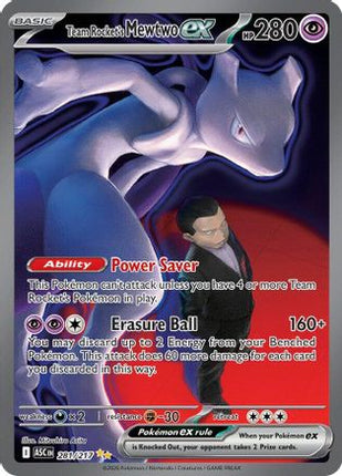 Team Rocket's Mewtwo ex - 281/217 [ME: Ascended Heroes] Holofoil