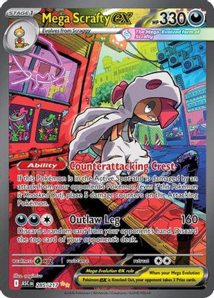 Mega Scrafty ex - 285/217 [ME: Ascended Heroes] Holofoil