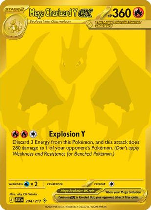 Mega Charizard Y ex - 294/217 [ME: Ascended Heroes] Holofoil