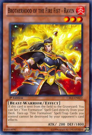 Brotherhood of the Fire Fist - Raven (Common / Short Print) [CBLZ-EN022] Unlimited