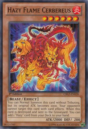 Hazy Flame Cerbereus (Common / Short Print) [CBLZ-EN028] 1st Edition