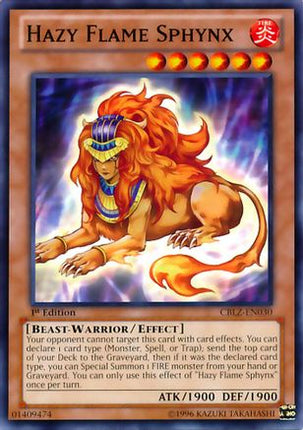 Hazy Flame Sphynx (Common / Short Print) [CBLZ-EN030] 1st Edition