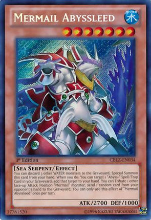 Mermail Abyssleed (Secret Rare) [CBLZ-EN034] 1st Edition