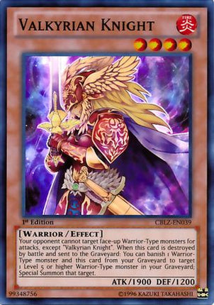 Valkyrian Knight (Super Rare) [CBLZ-EN039] 1st Edition