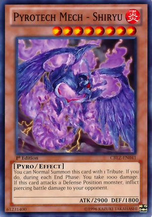 Pyrotech Mech - Shiryu (Common / Short Print) [CBLZ-EN041] 1st Edition
