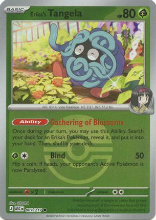 Erika's Tangela - 007/217 (Poke Ball) [ME: Ascended Heroes] Reverse Holofoil