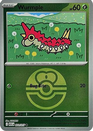 Wurmple (Love Ball) - 11/null [ME: Ascended Heroes] Reverse Holofoil