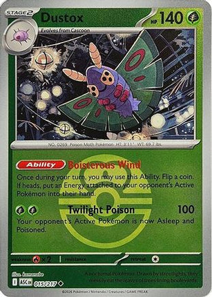 Dustox - 015/217 (Love Ball) [ME: Ascended Heroes] Reverse Holofoil