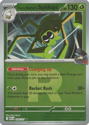 Team Rocket's Spidops (Team Rocket) - 19/null [ME: Ascended Heroes] Reverse Holofoil