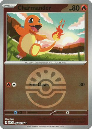 Charmander (Friend Ball) - 20/null [ME: Ascended Heroes] Reverse Holofoil