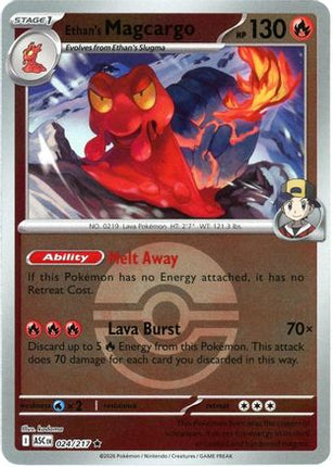 Ethan's Magcargo - 024/217 (Poke Ball) [ME: Ascended Heroes] Reverse Holofoil