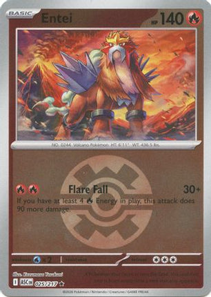 Entei (Quick Ball) - 25/null [ME: Ascended Heroes] Reverse Holofoil