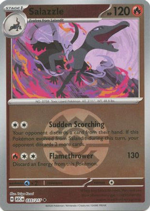 Salazzle - 035/217 (Quick Ball) [ME: Ascended Heroes] Reverse Holofoil